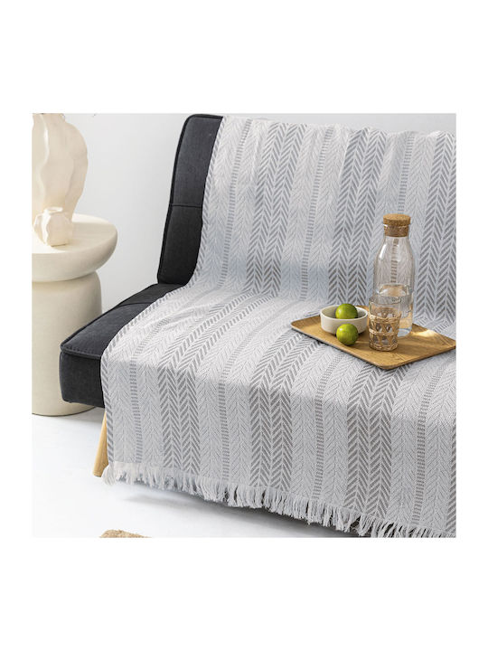 Palamaiki Armchair Throw 180x180cm Gray