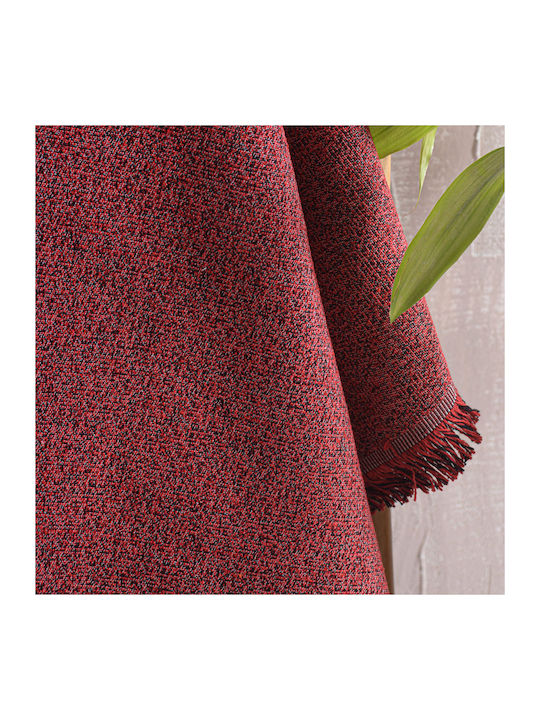 Rythmos Cadenza Sofa Throw 2 Seater 2 Sides Jacquard 180x240cm Burgundy