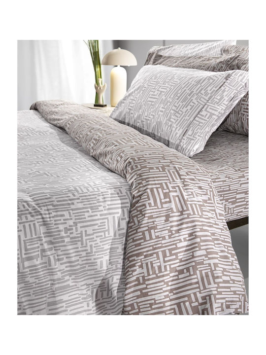 Guy Laroche Cuba Σετ Σεντόνια King Size 270x265εκ. Grey (4τμχ)