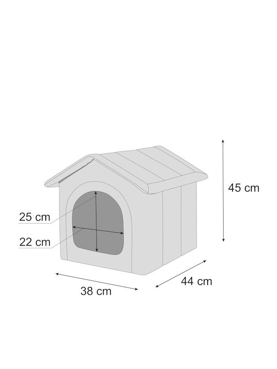 Doggy Dolly Pat pentru câini Căsuță Negru