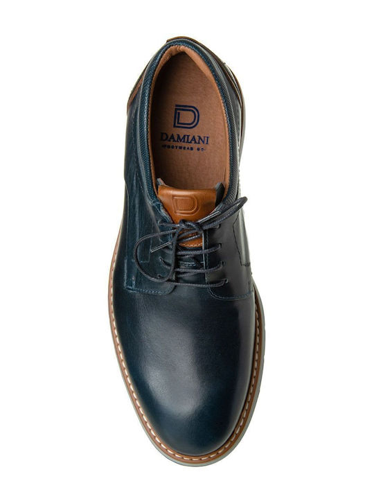 Men's Leather Casual Shoes Blue
