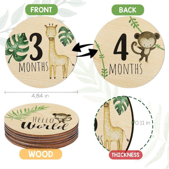Queen Mother Baby Keepsake Gift made of Wood 7pcs