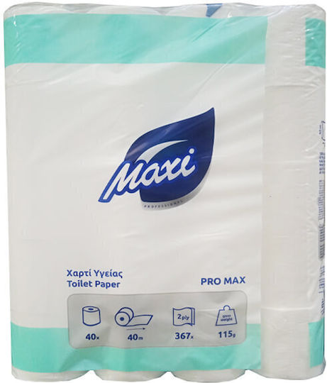 Maxi Χαρτί Υγείας 40 Ρολά 2 Φύλλων (115gr/Ρολό)