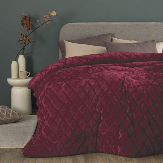 Palamaiki Duvet Cover Single 160x240cm Nadine/5 Bordo 700 GSMGsm