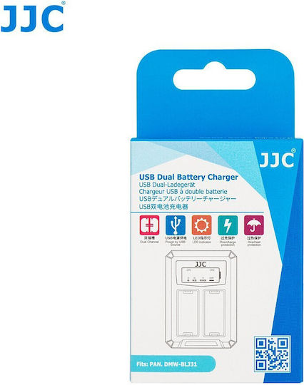 JJC Camera Charger Dual Channel Charger JJC DCH-BLJ31 DMW-BLJ31 Batteries