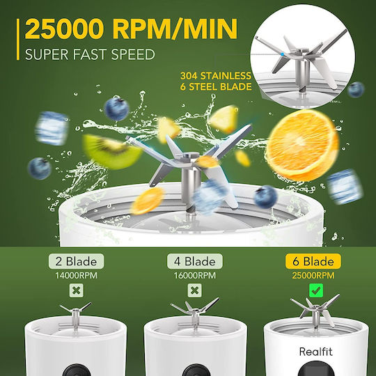 Μπλέντερ με Πλαστική Κανάτα 510 ml Ροζ