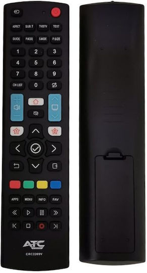 ATC Universal Fernbedienung 03.005.0234 für Τηλεοράσεις , Samsung , Sony , Panasonic , Toshiba , Grundig , LG , Philips , Scharf und Hisense 5200149940501