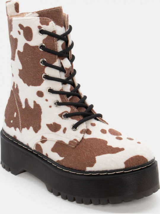 Stiefeletten Damen Braun