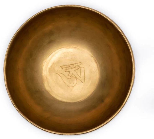 Handmade Meditation Bowl Ohm Engraving – Nepal Singing Bowl 17cm