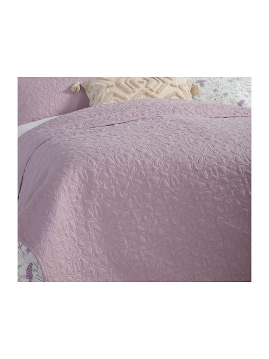 Nef-Nef Homeware Spring Cuvertură Semi-dublu din Poliester Liliac 180x240cm