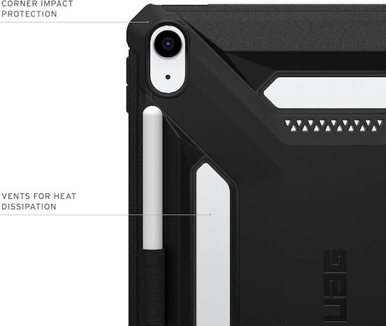 UAG Scout Flip Cover Μαύρη (Apple iPad 10.9 (2022), iPad 11 (2022))