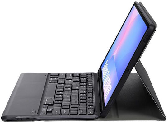 Αποσπώμενο Bluetooth Flip Cover με Πληκτρολόγιο στα Αγγλικά US Μαύρη (Samsung Galaxy Tab S10 FE Plus)