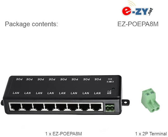 E Zy.Net EZ-POEPA8M Injektor