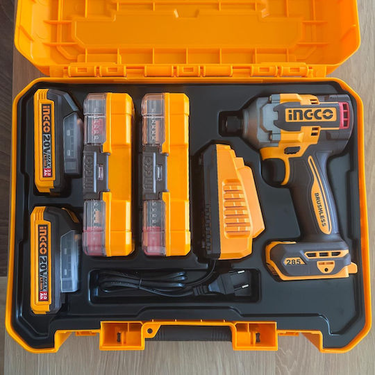 Ingco COSLI250784E Șurubelniță cu Impact Baterie Fără Perii 20V