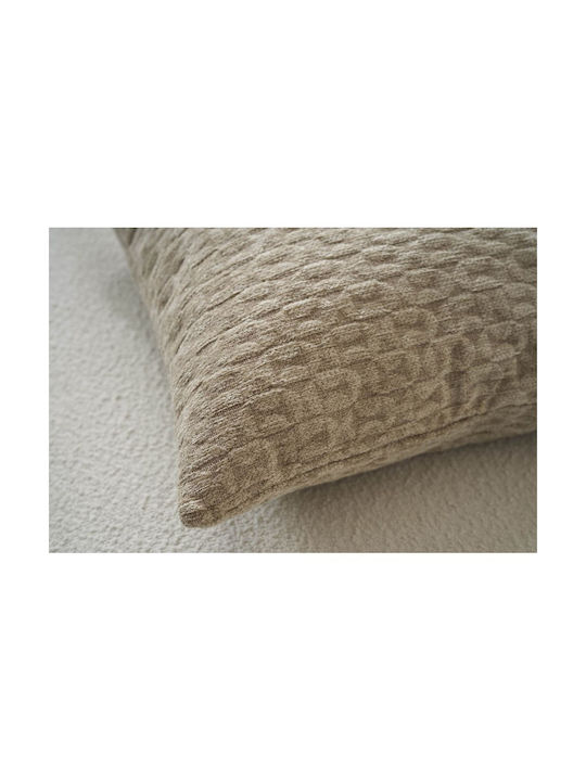 Gofis Home Decorative Pillow Case Ondine Velvet Beige 184/06 40x60cm