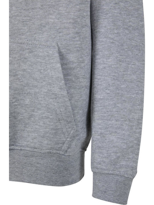 Kinder-Sweatshirt mit Kapuze und Taschen Heathergrey