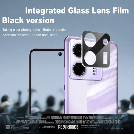 Imak Προστασία Κάμερας Tempered Glass Μαύρο για το Xiaomi Poco M7 Pro 5G
