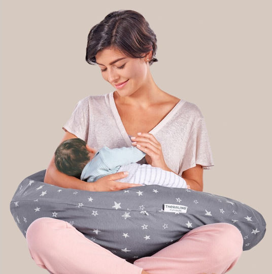 Theraline Pregnancy & Sleep & Breastfeeding Pillow Gray 190cm