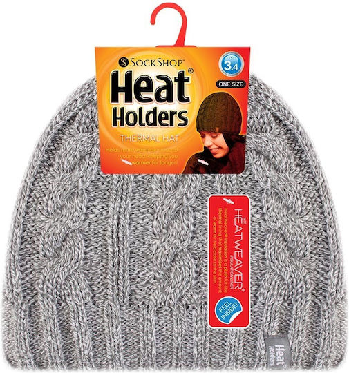 80113 Beanie Γυναικείος Σκούφος με Rib Πλέξη Fawn
