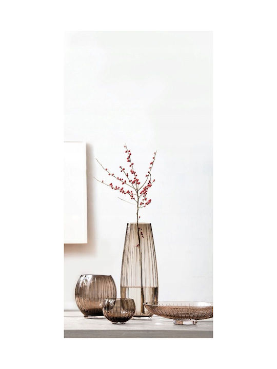 Zwiesel Glas Διακοσμητικό Βάζο Κρυστάλλινο Καφέ