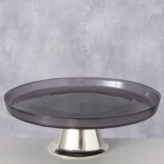 Boltze Cake Stand Gray 21x21cm