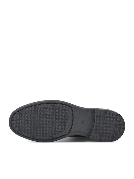 Leder Herren Freizeitschuhe Schwarz