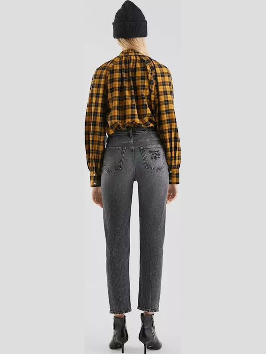 Tizie Γυναικείο Jean Παντελόνι σε Slim Εφαρμογή Γκρι