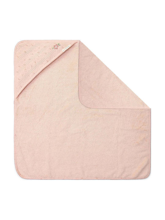 Little Dutch Baby Hooded Towel with Hood Pure Blossom 100x100cm
