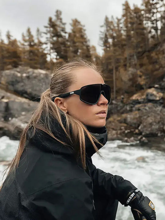 Bliz Unisex Sunglasses with Black Frame and Black Lens