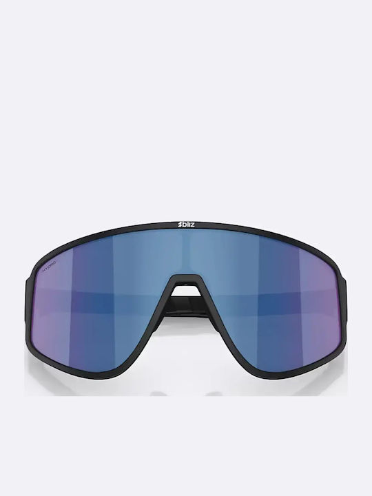 Bliz Unisex Ochelari de soare cu Negru Cadru și Albastru Lentilă