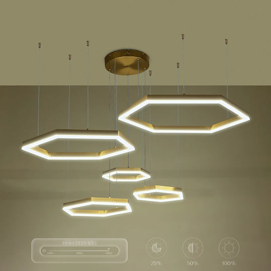 kelvo Висящо Осветително Тяло Бял 110x90x110см.