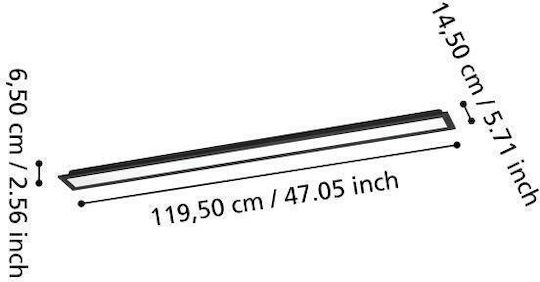 Eglo LED Panel 119.5x14.5εκ. Eglo LED Panel 119.5x14.5εκ.