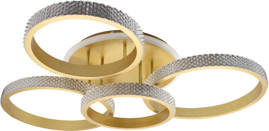 Keskor Ceiling Mount Light 93cm Gold with Integrated LED
