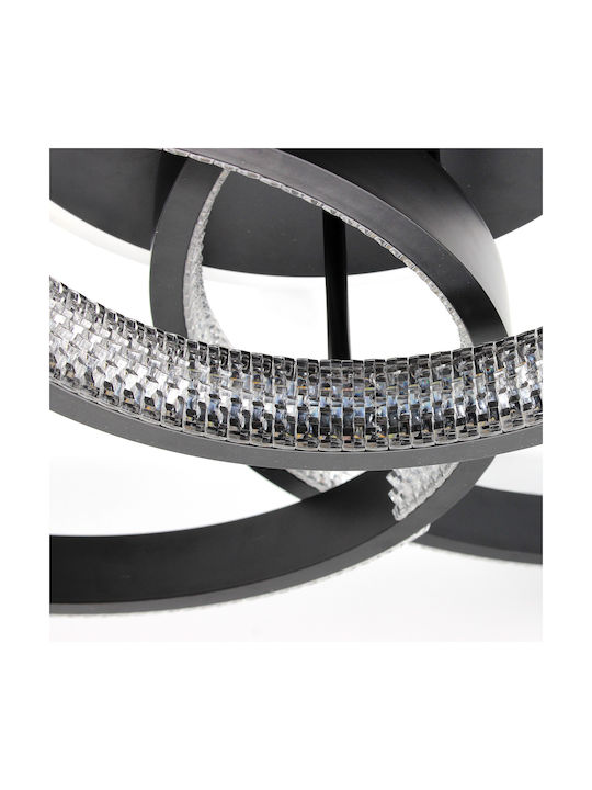 Keskor Deckenleuchte 75cm Schwarz mit Integrierter LED