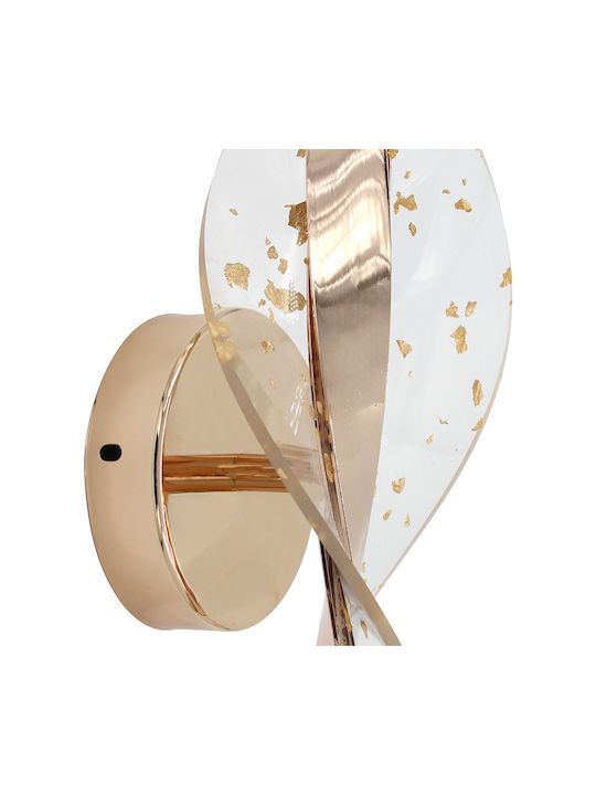 Keskor Lamp Wall LED Gold 30x11x10cm Keskor Lamp Wall LED Gold 30x11x10cm