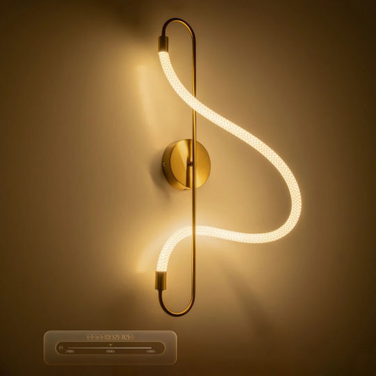 kelvo Modern Wall Lamp with Integrated LED and Warm to Cool White Light 15x70x70cm