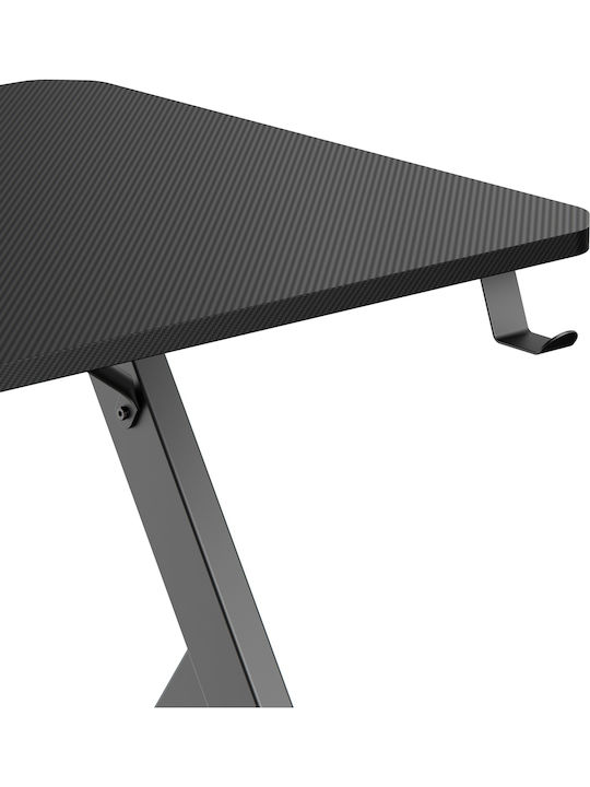 Γραφείο Gaming Rs101 Ξύλινο Μαύρο 120x60x75εκ.