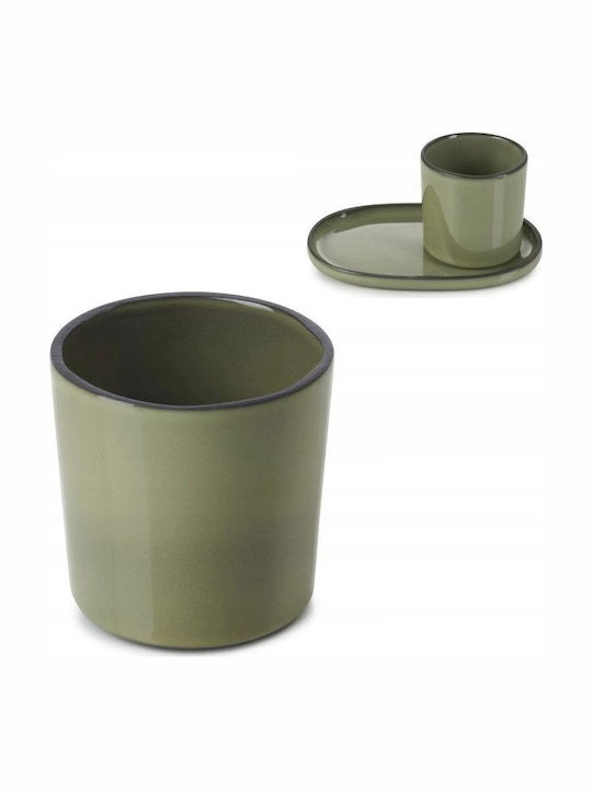 Revol Tasse Espresso aus Porzellan Grün
