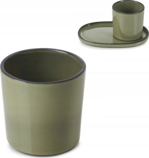 Revol Tasse Espresso aus Porzellan Grün