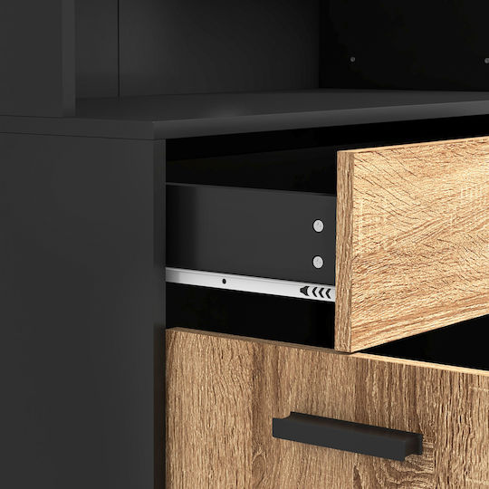 Unterschrank für Ofen Black 80x40x180cm