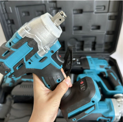 Bisutime 55753034 Set Angle Wheel & Drill Driver & Screwdriver & Hammer 12V with 2 Batteries and Case