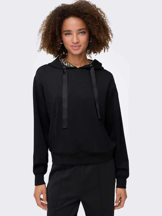 Women's Sweatshirt Hooded Black