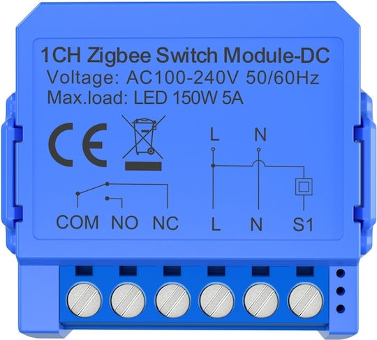 Avatto ZWSM16-DC-1 Comutator Inteligent 1 Canal Wi-Fi & ZigBee 5A