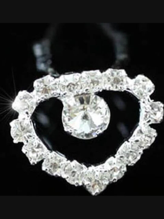 Bridal Set 6 Pieces Hair Pins Wire Heart Shape Silver or Gold Tessa