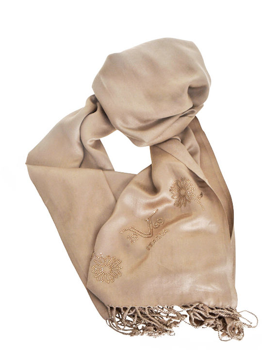 Women's Wool Scarf Ecru