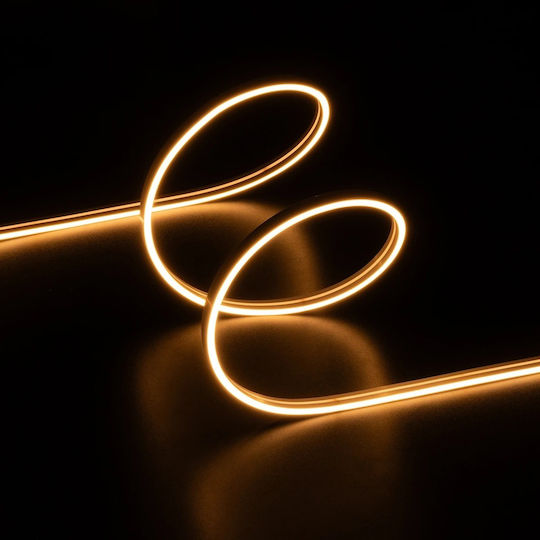 kelvo Waterproof LED Strip 24V Warm White Light 1m Neon Flex