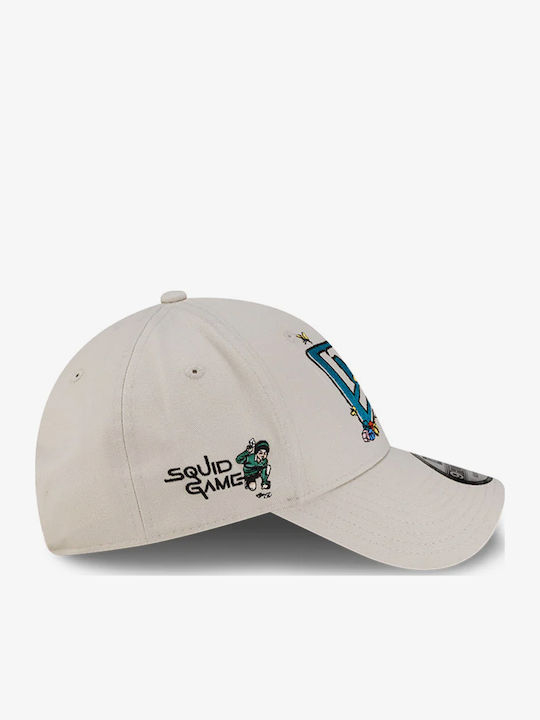 New Era Netflix Squid Game Cream 9forty Adjustable Jockey 60766451 One Size New Era Cream Light Brown