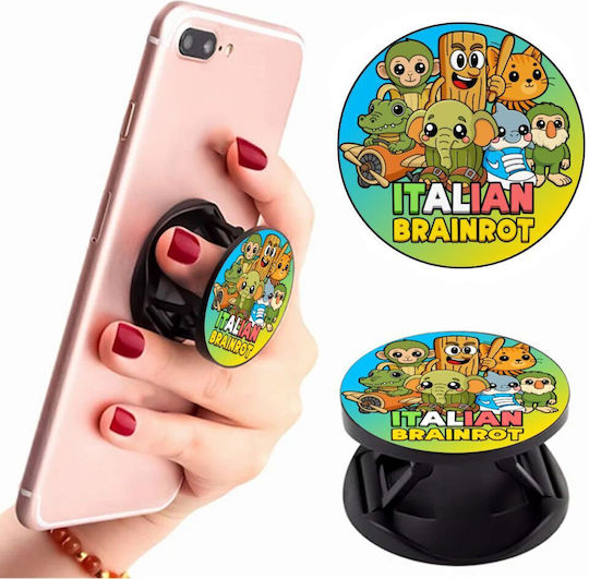 Italian Brainrot Friends Phone Holders Stand Pop Sockets Handheld Phone Holder Base