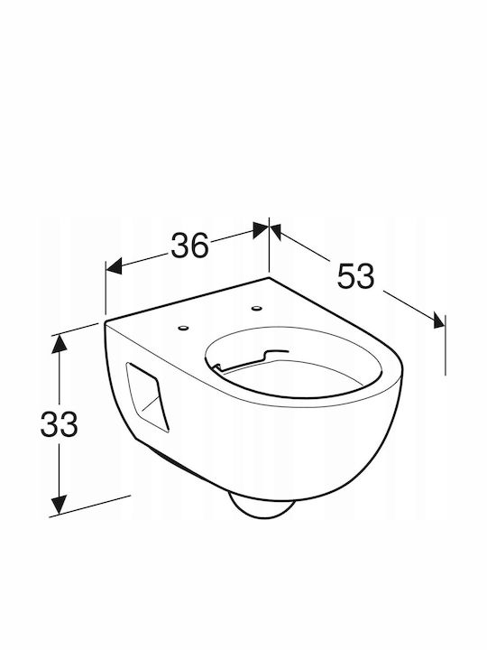 Geberit Монтирана на стена тоалетна 4025410759023