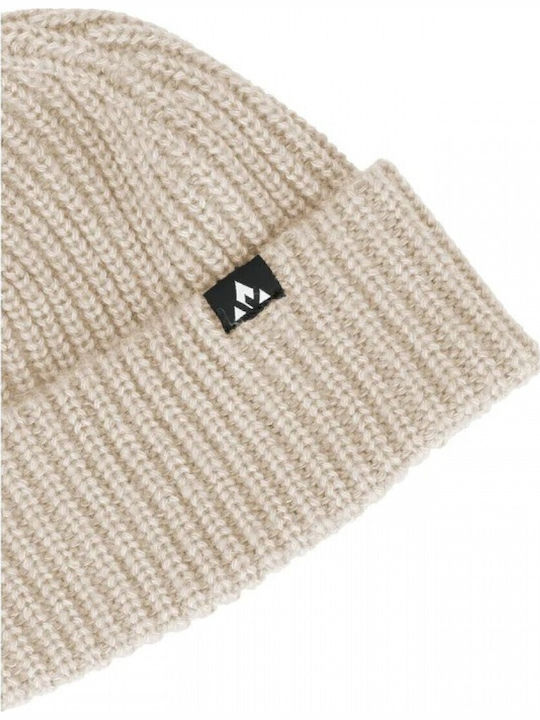 Beanie Unisex Σκούφος Πλεκτός σε Μπεζ χρώμα